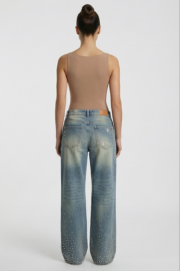Isa Rhinestone Jeans