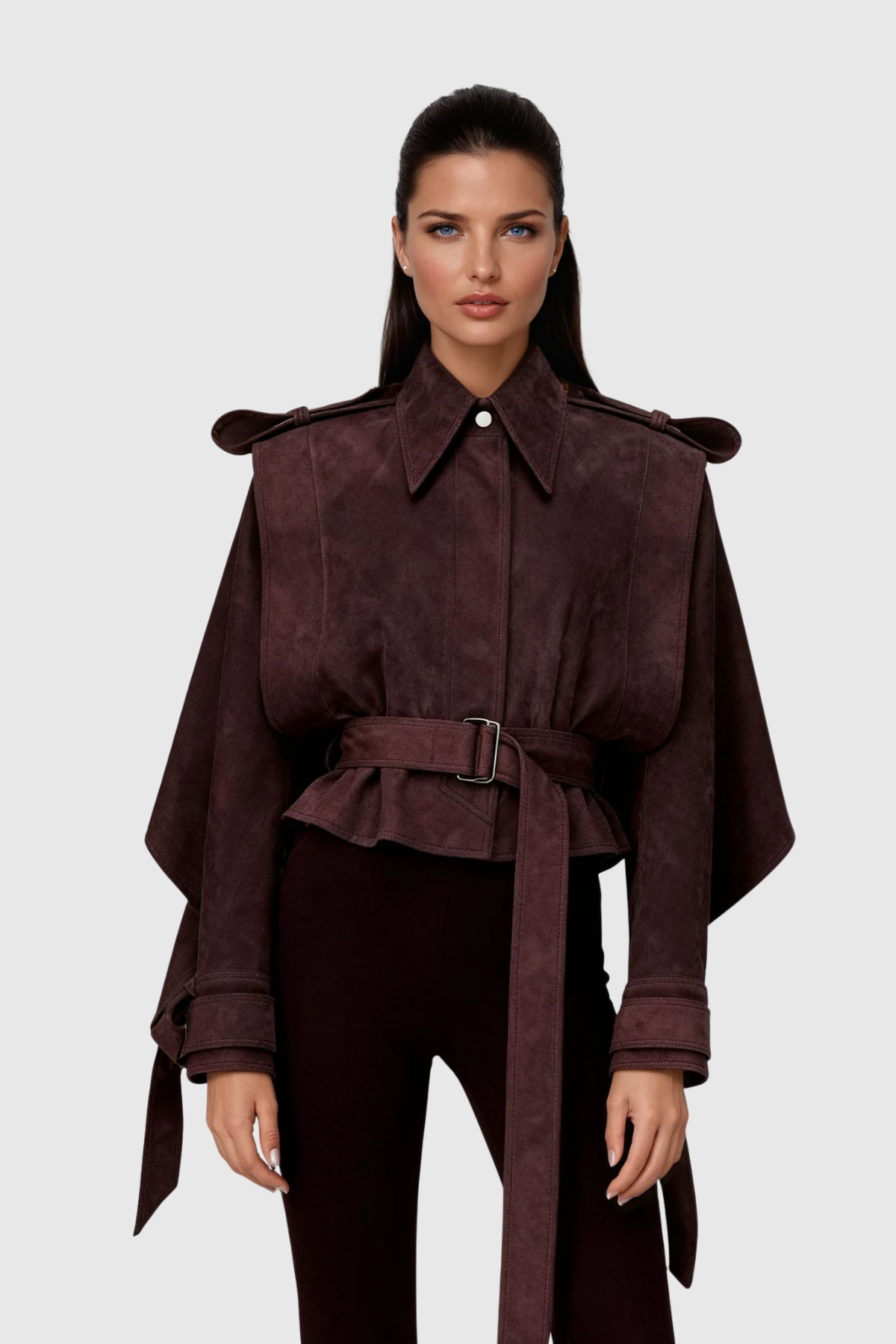 Romy Lapel Suede Jacket