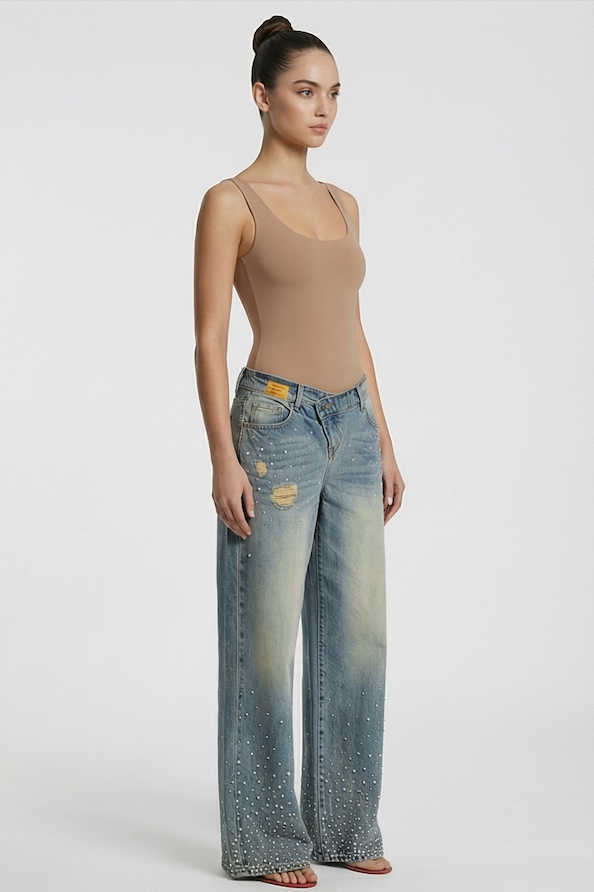 Isa Rhinestone Jeans